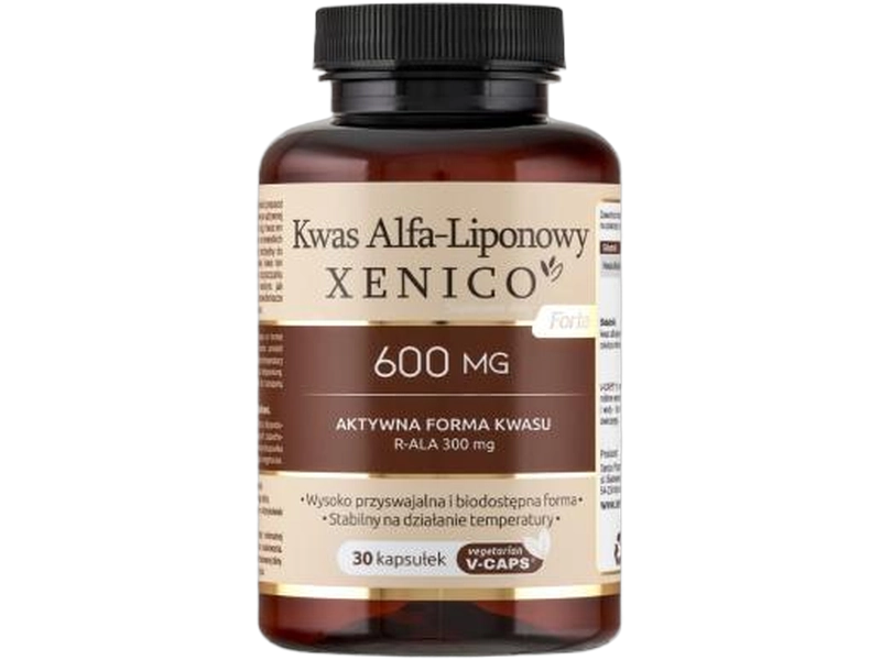 Kwas alfa-liponowy Forte Xenico, kapsułki, 600 mg, 30 kaps.