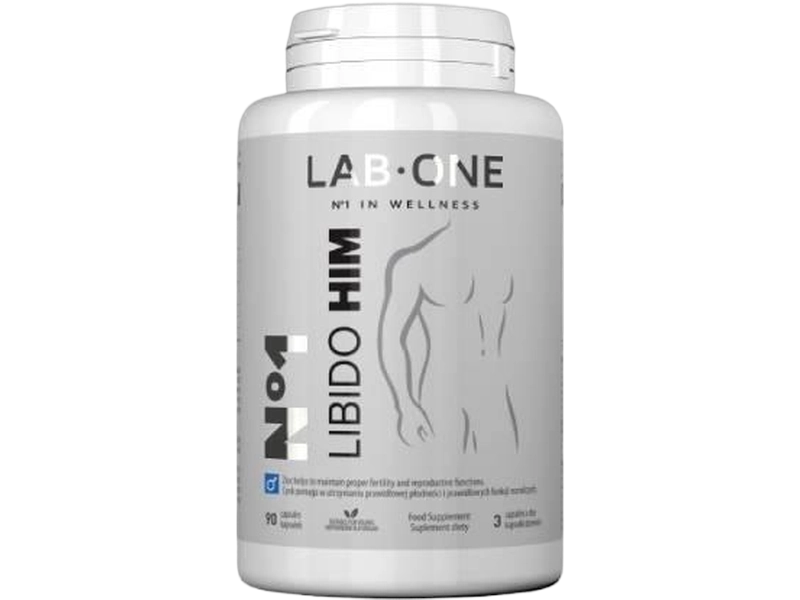 Lab One N°1 Libido him zdrowie i aktywność seksualna, kapsułki, 90 kaps.