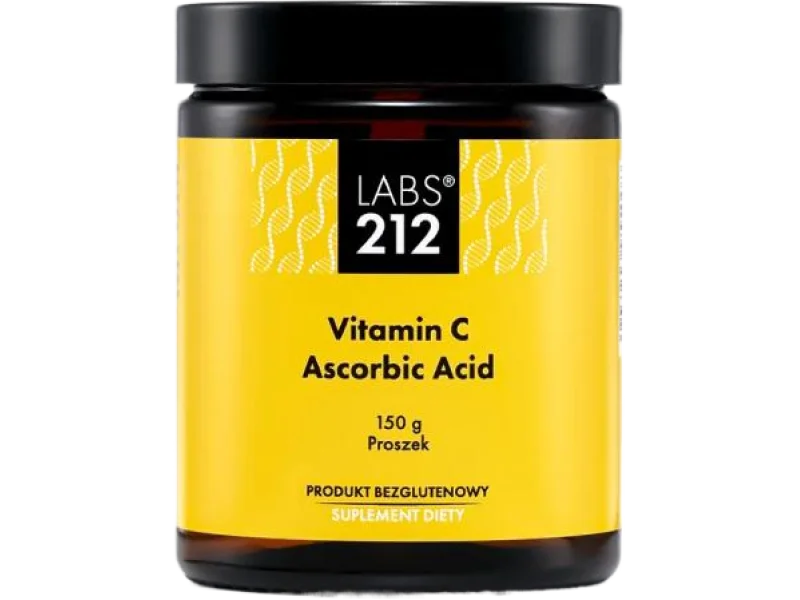 LABS212 Vitamin C Witamina C kwas L-askorbinowy, proszek, 1000 mg, 150 g