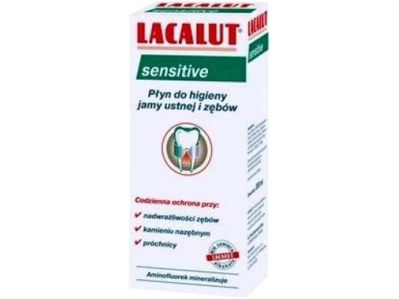 LACALUT Sensitive Płyn na nadwrażliwe zęby, płyn do jamy ustnej, 300 ml