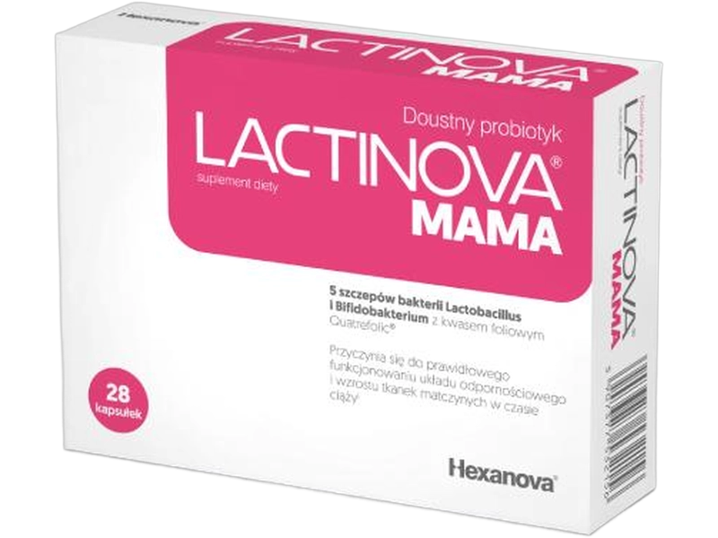 Hexanova Lactinova Mama, kapsułki, 28 kaps.