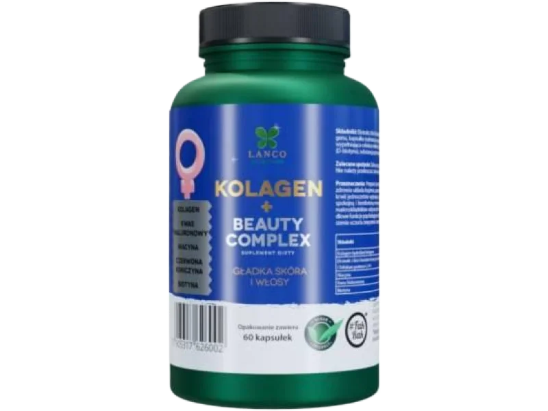 LANCO NUTRITIONS Kolagen + Beauty Complex, kapsułki, 60 kaps.