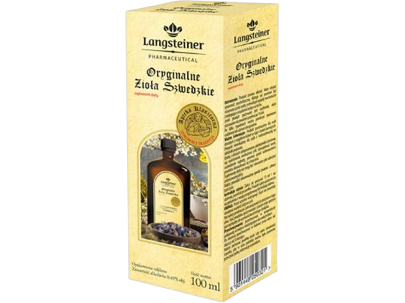 Langsteiner oryginalne zioła szwedzkie, płyn, 100 ml