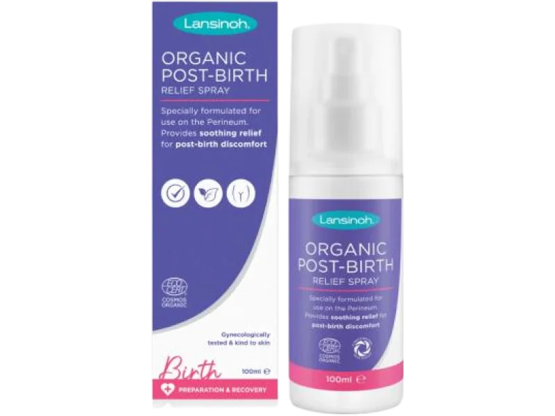 Lansinoh Organiczny poporodowy spray przeciwbólowy, 100 ml