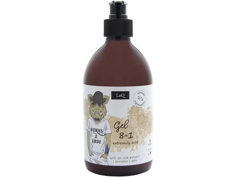 LaQ ekstremalnie dziki 8w1 z ekstraktem z dębu, żel, 500 ml