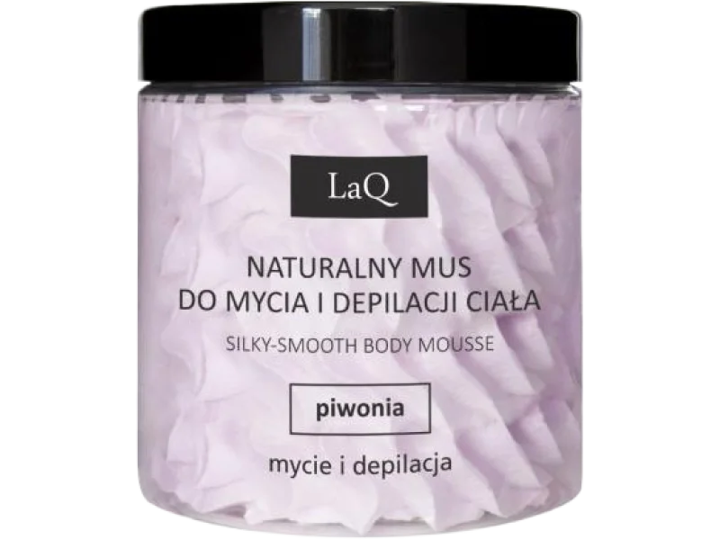 LaQ Piwonia Mus do mycia i depilacji ciała, 100 g