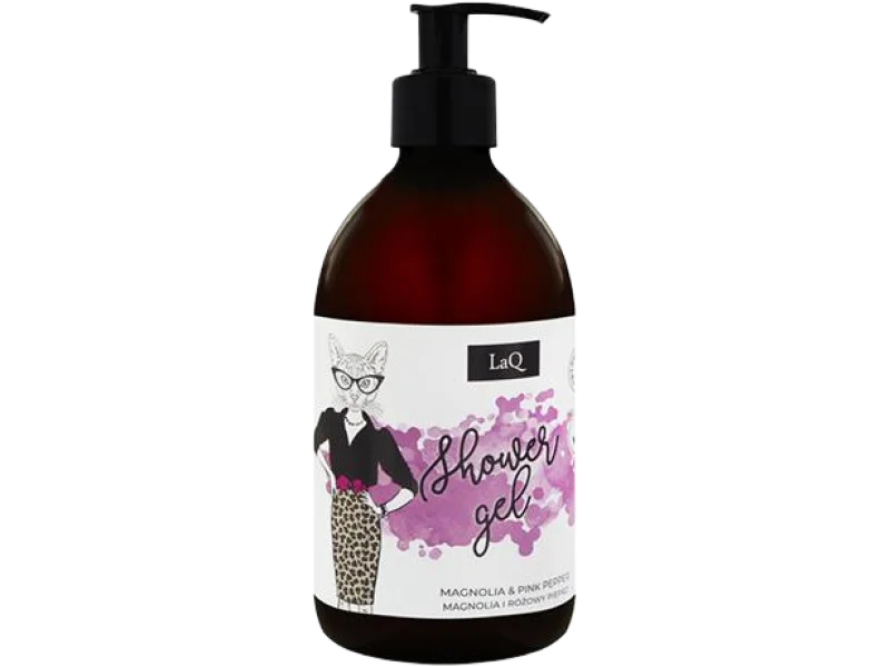LaQ pod prysznic – magnolia i różowy pieprz, żel, 500 ml