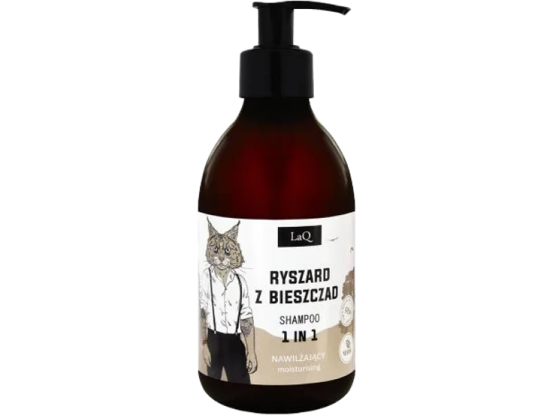 LaQ Ryszard z Bieszczad Szampon dla mężczyzn nawilżający 1w1, 300 ml