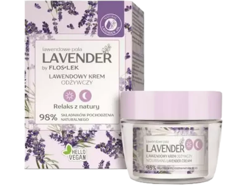 Lavender Lawendowe Pola lawendowy odżywczy na dzień i na noc, krem, 50 ml
