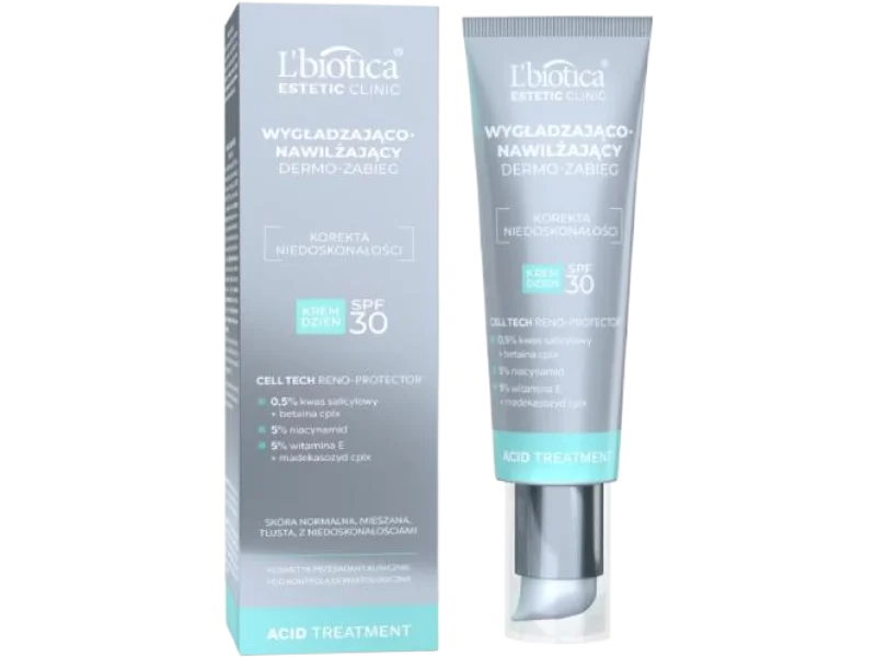L’BIOTICA Estetic Clinic Acid Treatment Wygładzająco-nawilżający dermo-zabieg, krem, 35 ml