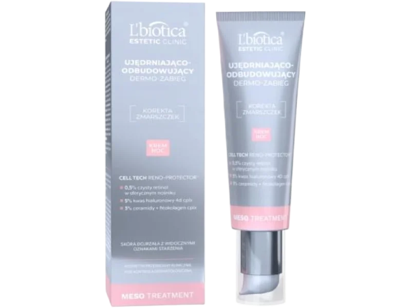L’BIOTICA Estetic Clinic Meso Treatment Ujędrniająco-odbudowujący Dermo-zabieg – Krem na noc, 35 ml
