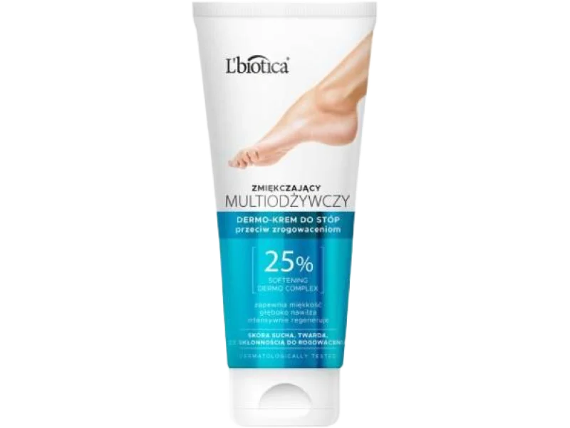 L’BIOTICA Zmiękczający multiodżywczy dermo-krem do stóp przeciw zrogowaceniom, 100 ml