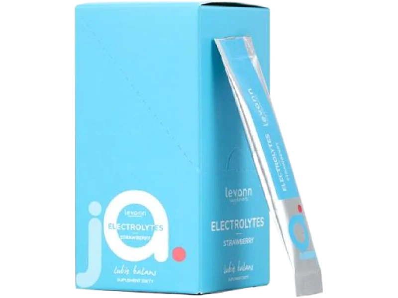 LEVANN „jA” Elektrolity Truskawka, proszek, 10 szt.