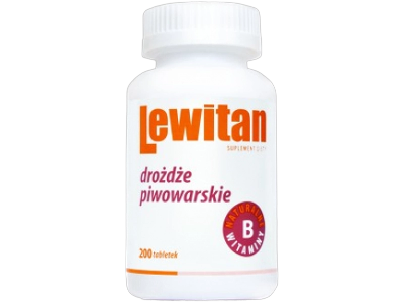 Lewitan drożdże piwowarskie, tabletki, 200 tabl.
