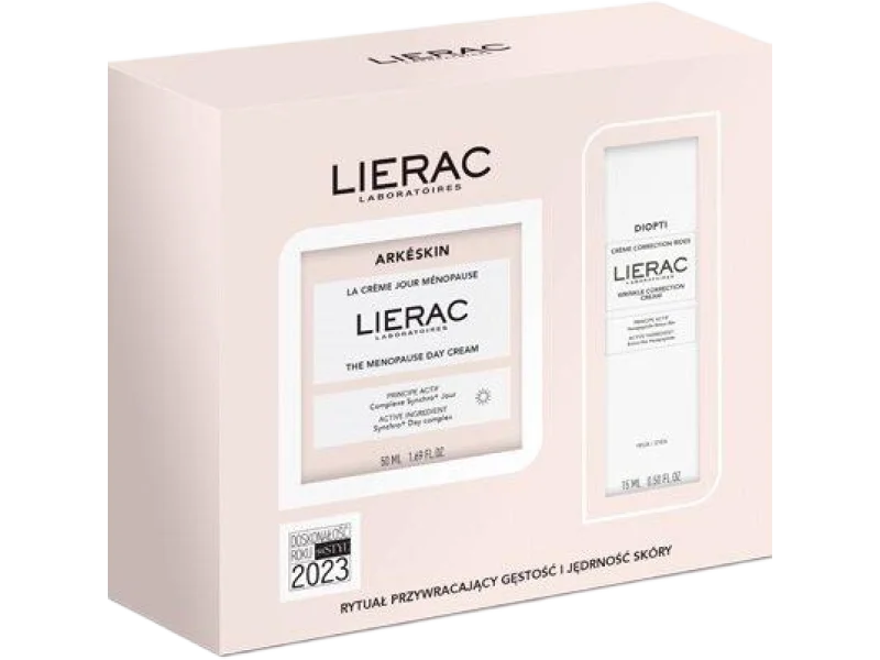 Lierac Zestaw Xmass Arkeskin Day Cream + Diopti Rides, krem, 50 + 15 ml