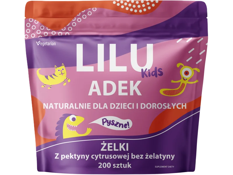 Lilu Kids Witamina ADEK, żelki, 200 szt.