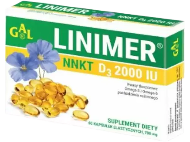 Linimer NNKT D3, kapsułki, 60 kaps.