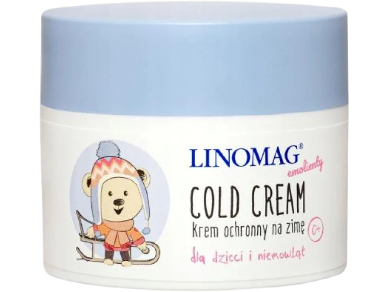 LINOMAG Emolienty Cold Cream Krem ochronny na zimę dla dzieci, 50 ml