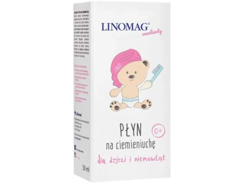 LINOMAG Emolienty Płyn na ciemieniuchę dla niemowląt, 30 ml