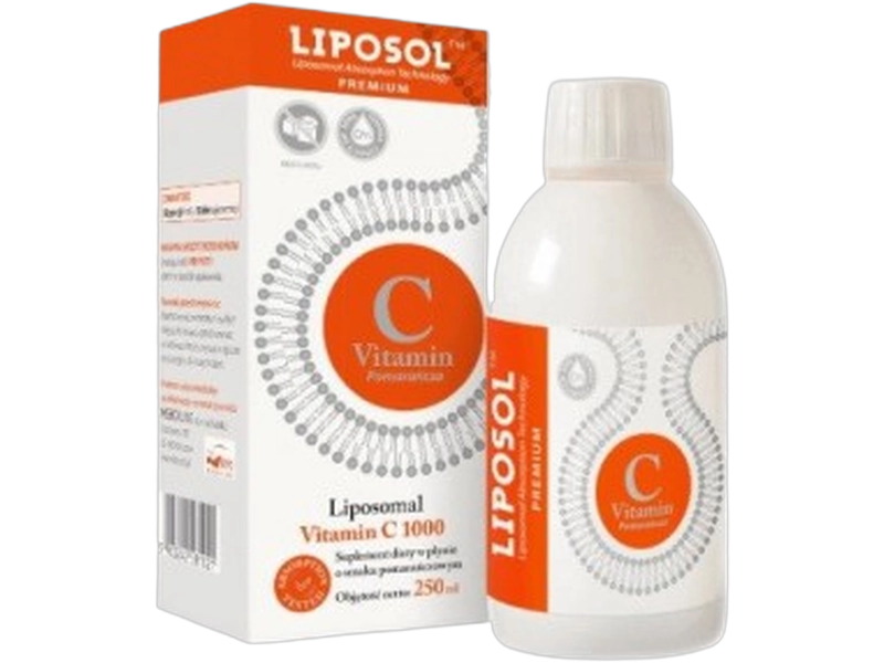 Liposol liposomalna witamina C, płyn, 1000 mg, 250 ml