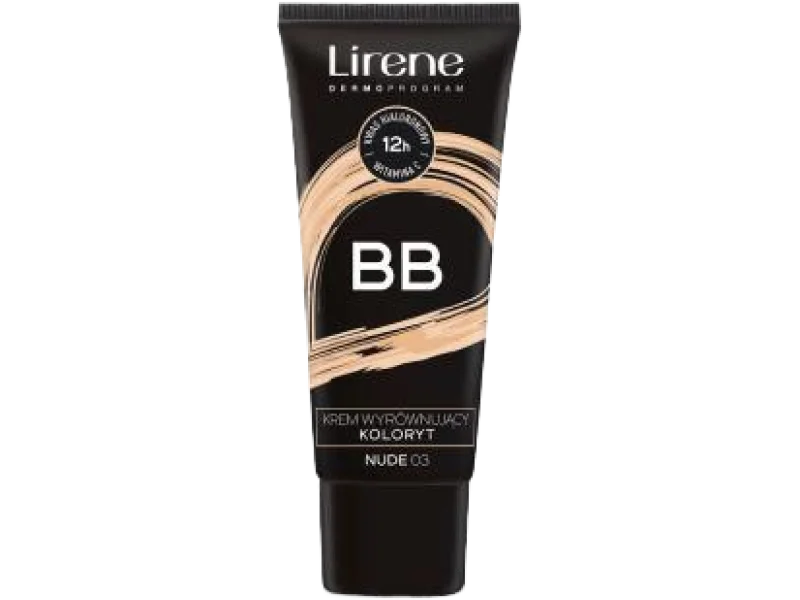 Lirene BB krem wyrównujący koloryt nude 03, 30 ml