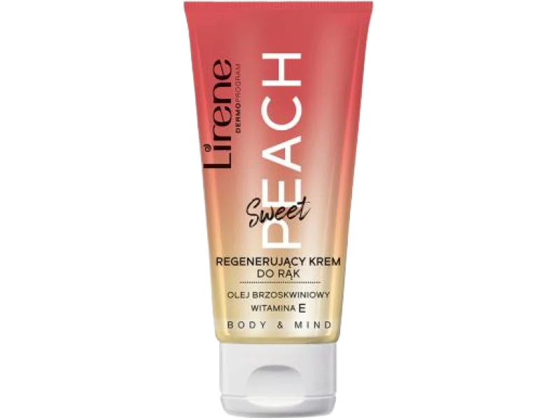 Lirene Body & Mind regenerujący krem do rąk Sweet Peach, 50 ml