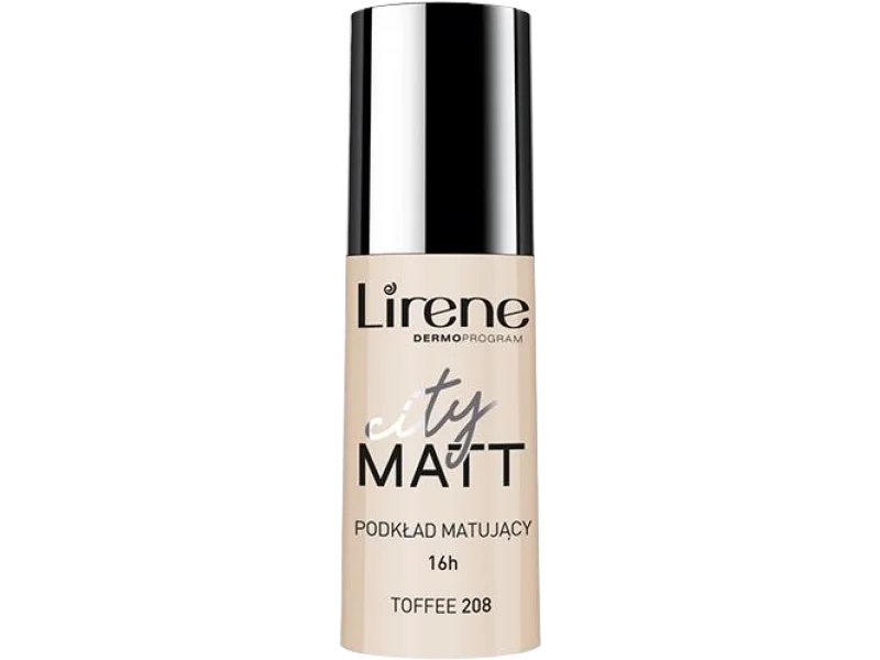 LIRENE CITY MATT podkład matujący 208 toffee, 30 ml