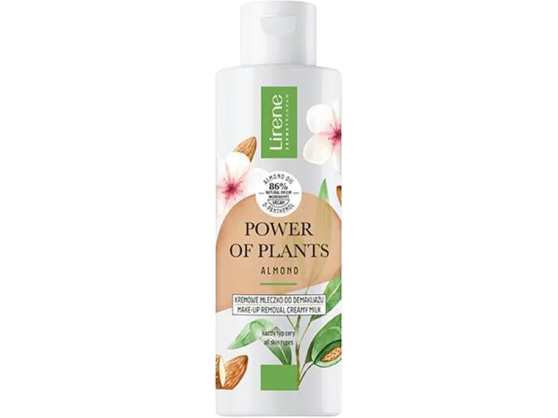 Lirene Power of Plants migdał kremowe mleczko do demakijażu, 200 ml