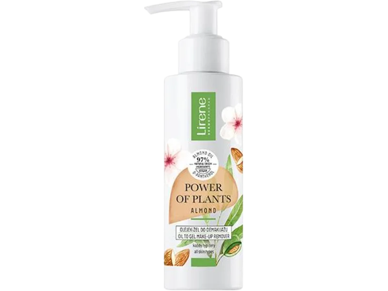 Lirene Power of Plants migdał olejek-żel do demakijażu, 145 ml