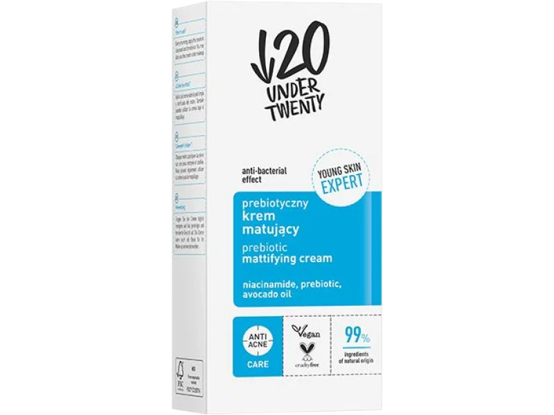 Lirene Under Twenty prebiotyczny krem matujący, 50 ml