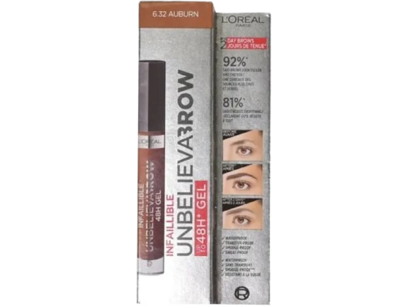 L’Oréal Paris Unbelieva Brow, 6.32 Auburn, żel, 3,4 ml