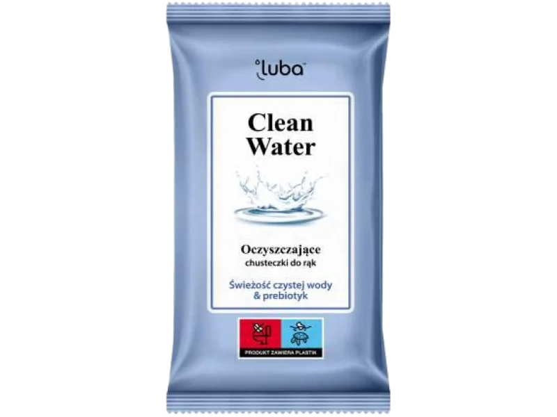 LUBA Clean Water Chusteczki odświeżające, 15 szt.
