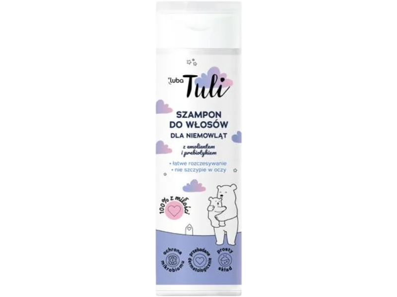 Luba Tuli Szampon do włosów dla niemowląt z emolientem i prebiotykiem, 250 ml