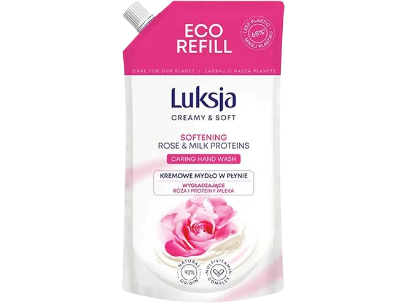 Luksja Creamy Rose & Milk Proteins, płyn, 400 ml