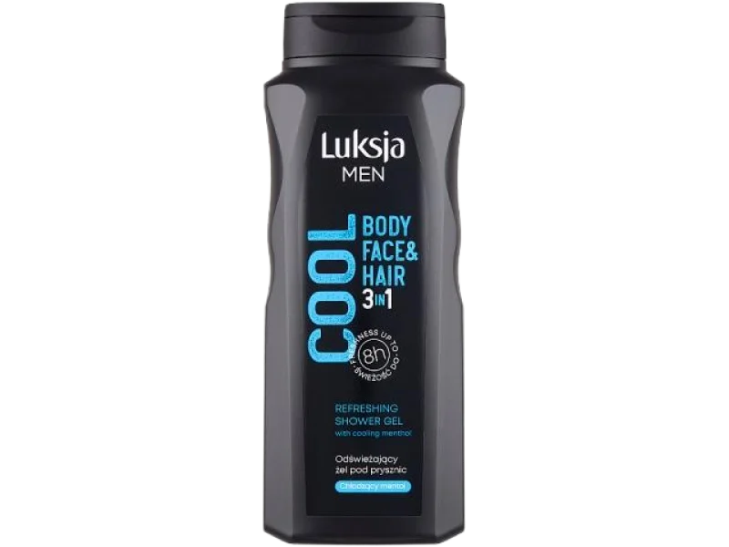 LUKSJA Men Cool żel pod prysznic 3w1, 500 ml