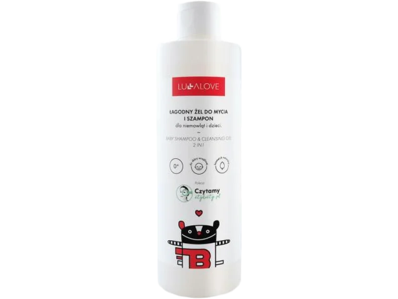 LULLALOVE Łagodny żel do mycia i szampon dla niemowląt i dzieci, 280 ml