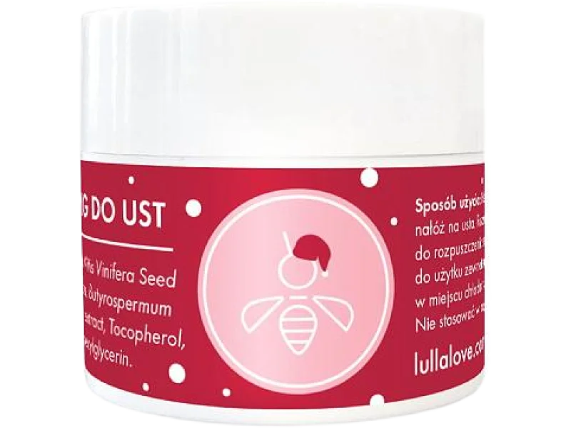 LULLALOVE Miodowy peeling do ust, 15 ml