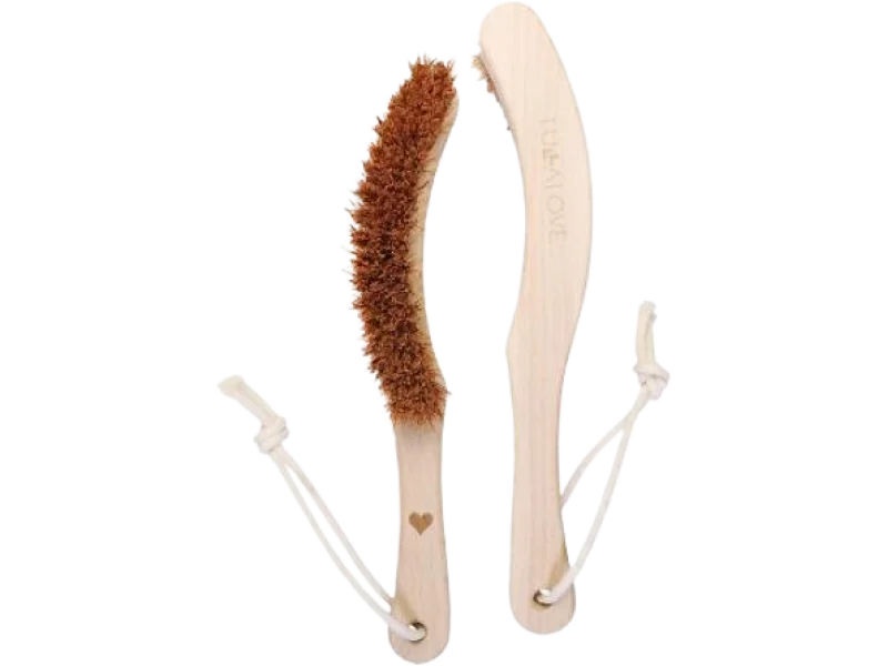 LULLALOVE Ostra szczotka na rączce do ciała, kokos, szczoteczka,  szt.