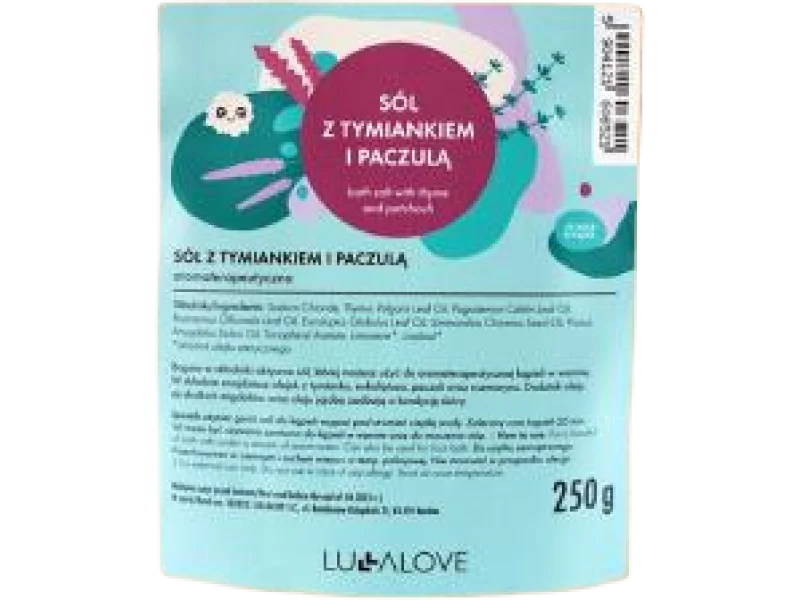 LULLALOVE Sól z tymiankiem i paczulą, 250 g