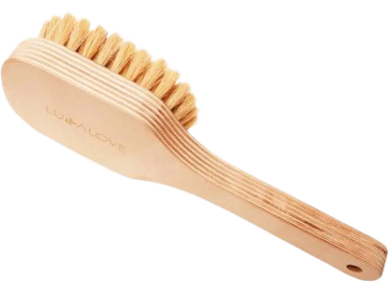 LULLALOVE Szczotka do ciała z rączką – szczecina, sprzęt medyczny,  szt.