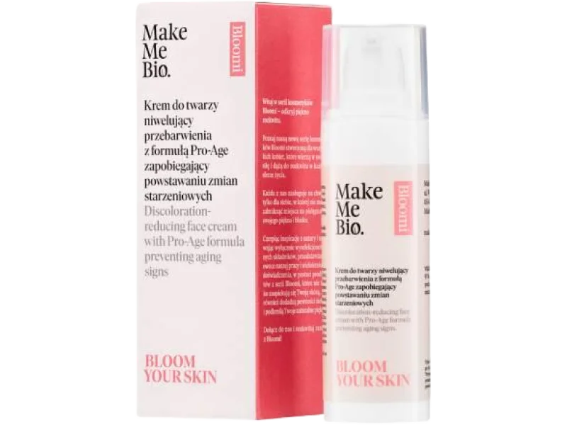 Make Me Bio Bloom Your Skin Krem do twarzy niwelujący przebarwienia z formułą Pro-Age, 30 ml