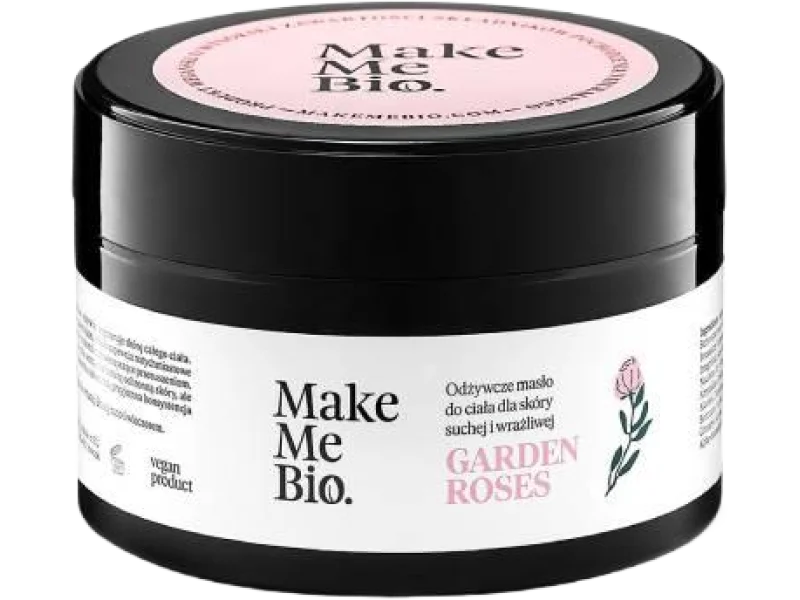 Make Me Bio Garden Roses Odżywcze masło do ciała dla skóry suchej i wrażliwej, 230 ml