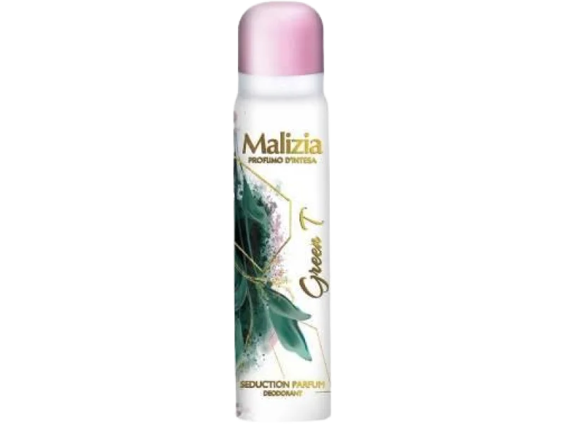 Malizia Dezodorant damski Zielona Herbata, spray, 100 ml