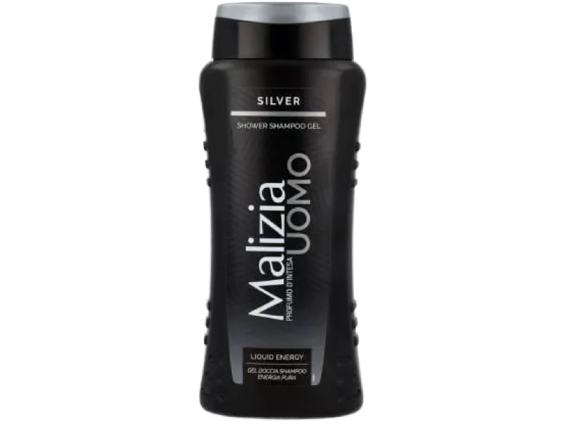 Malizia Uomo Silver męski żel pod prysznic i szampon 2w1, 250 ml