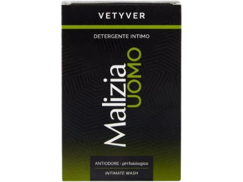 Malizia Uomo Vetyver Płyn do higieny intymnej dla mężczyzn, 200 ml
