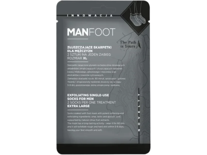 ManFoot złuszczające dla mężczyzn, skarpetki złuszczające, 1 para