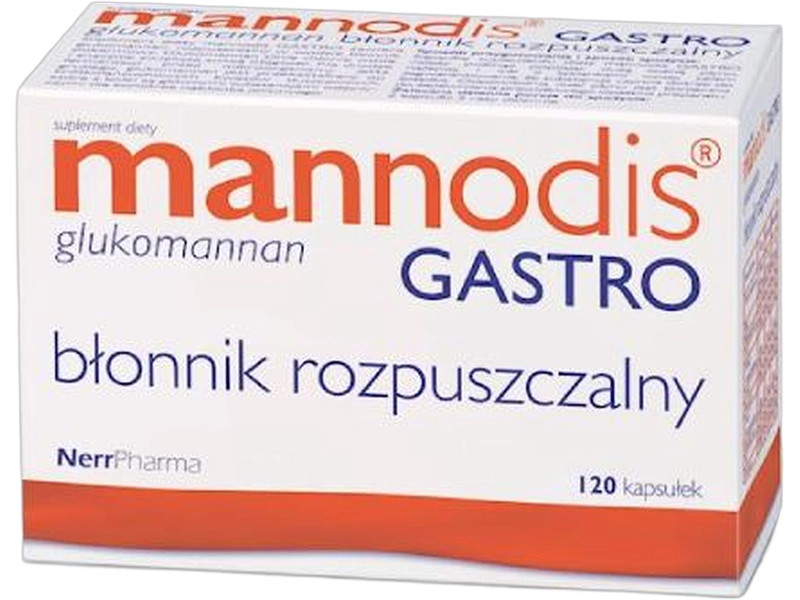 Mannodis Gastro, kapsułki, 500 mg, 120 kaps.