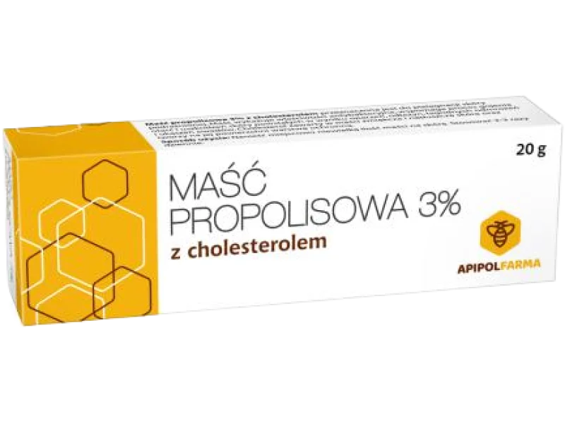 Maść propolisowa 3% z cholesterolem, 20 g