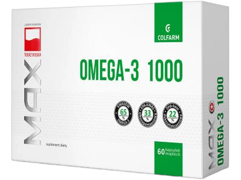 Max Omega-3 1000, kapsułki, 60 kaps.