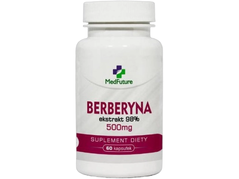Medfuture Berberyna ekstrakt 98%, kapsułki, 500 mg, 60 kaps.